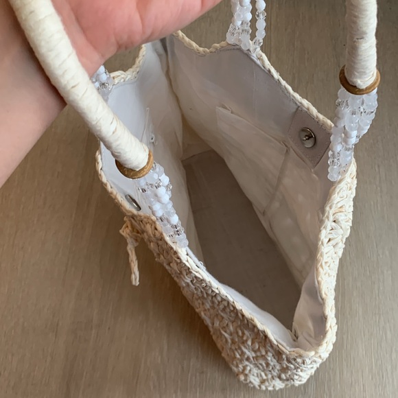 Cappelli Straworld Boho Straw Weaved Beaded Bag - Picture 7 of 7